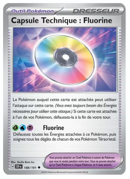 Peu commune - Pokemon - Étincelles Déferlantes - Capsule Technique : Fluorine 188/191