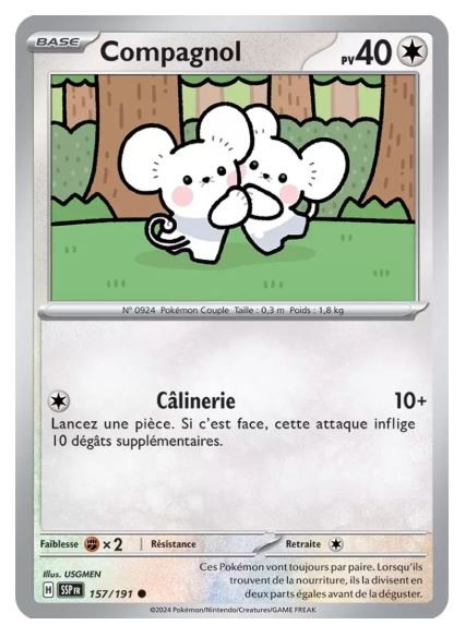 Commune - Pokemon - Étincelles Déferlantes - Compagnol 157/191