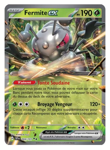 Ultra - Pokemon - Étincelles Déferlantes - Fermite ex 4/191